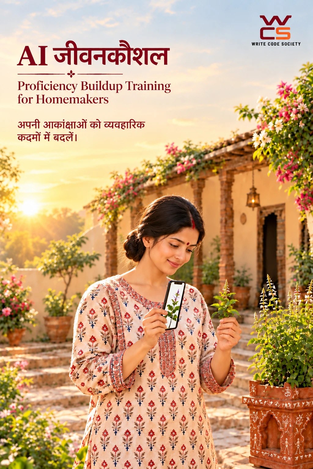 AI जीवनकौशल — Proficiency Buildup Training for Homemakers poster