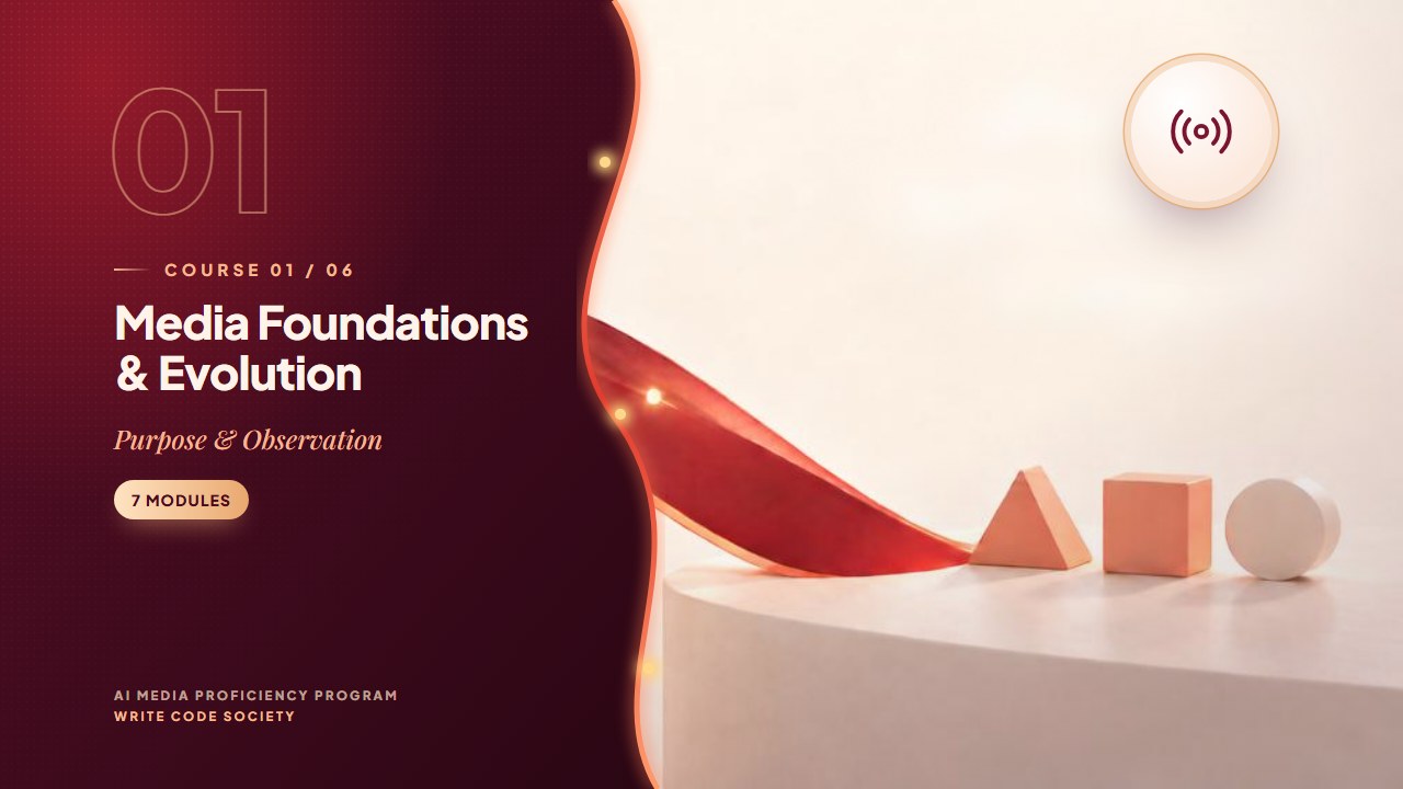 Media Foundations & Evolution